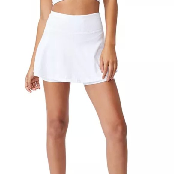 White Tennis Skirt By Body NWT - Picture 2 of 7